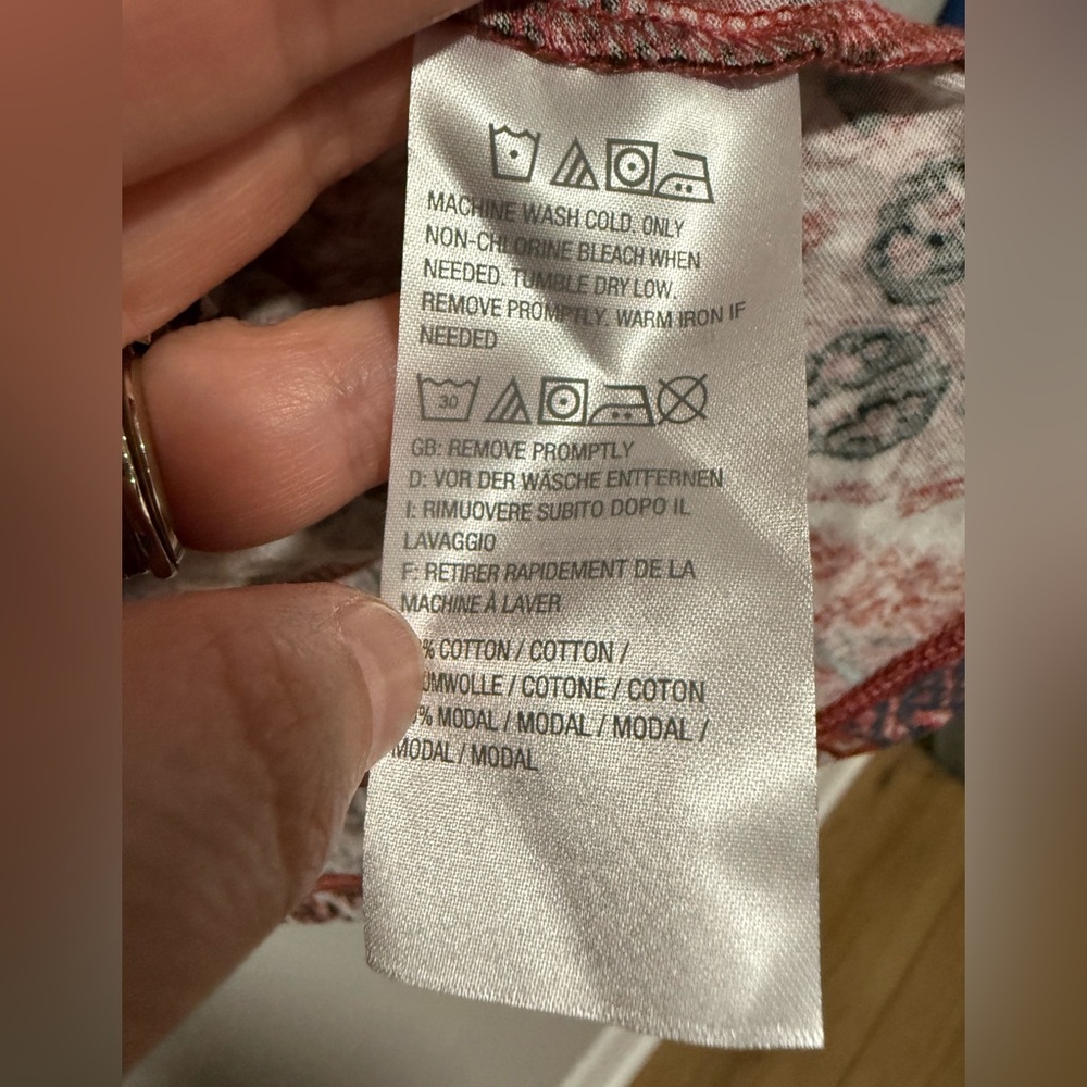 LOGO Women's Multicolor Patterned Long Sleeve Boh… - image 8